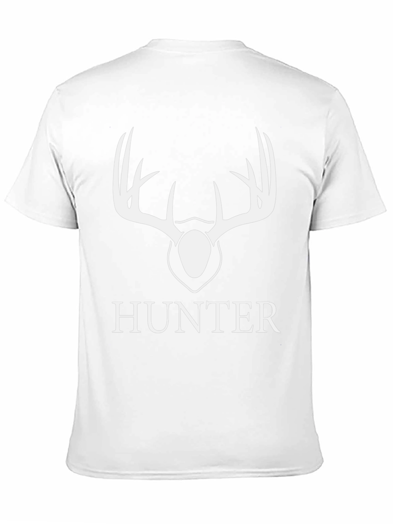 Hunter Deer Antler Graphic Tee - Black