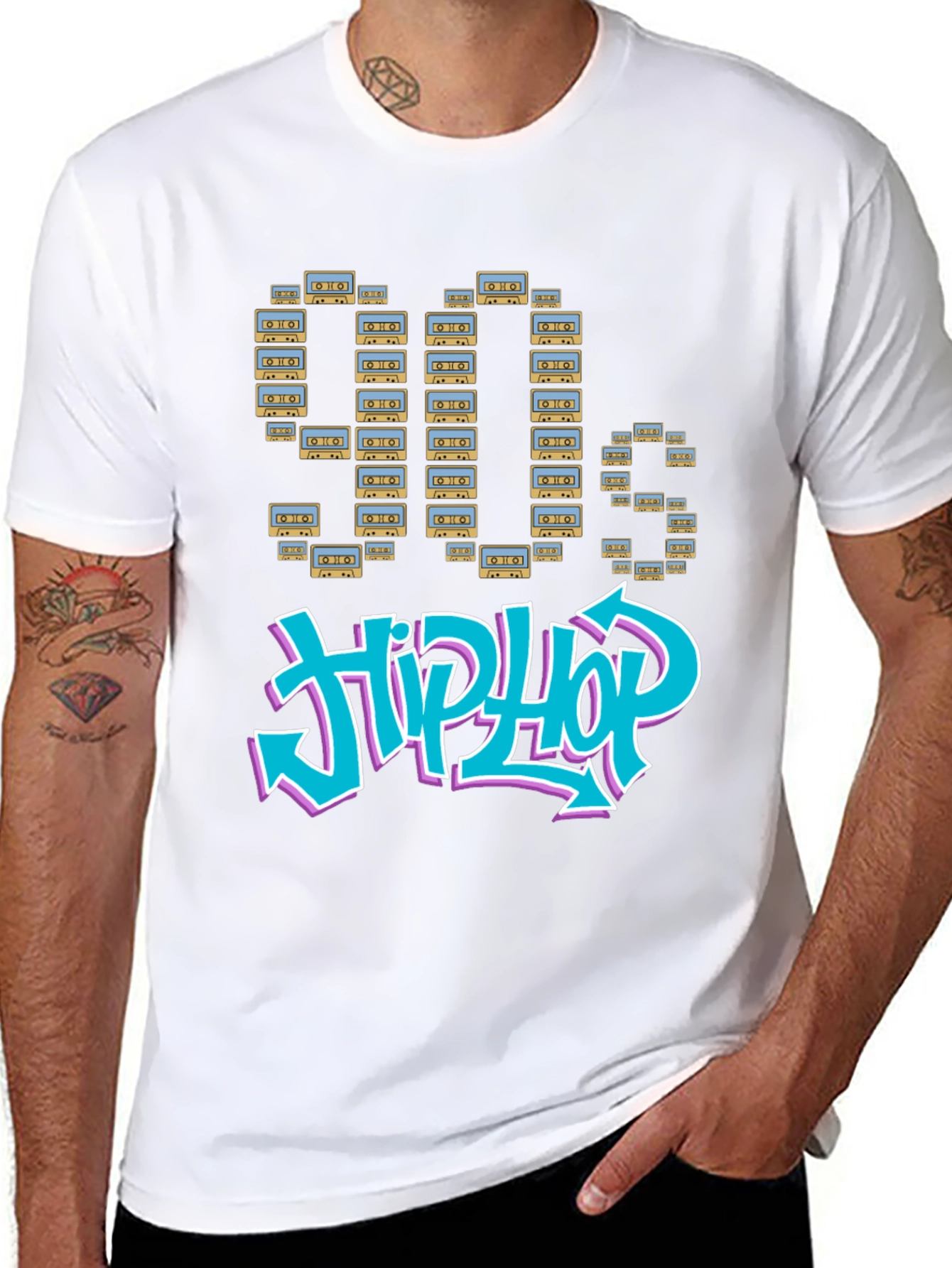 90s Hip Hop Cassette Tape T-Shirt