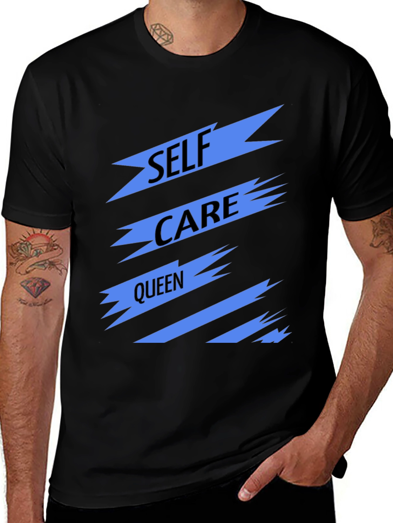 Self Care Queen Black Graphic Tee