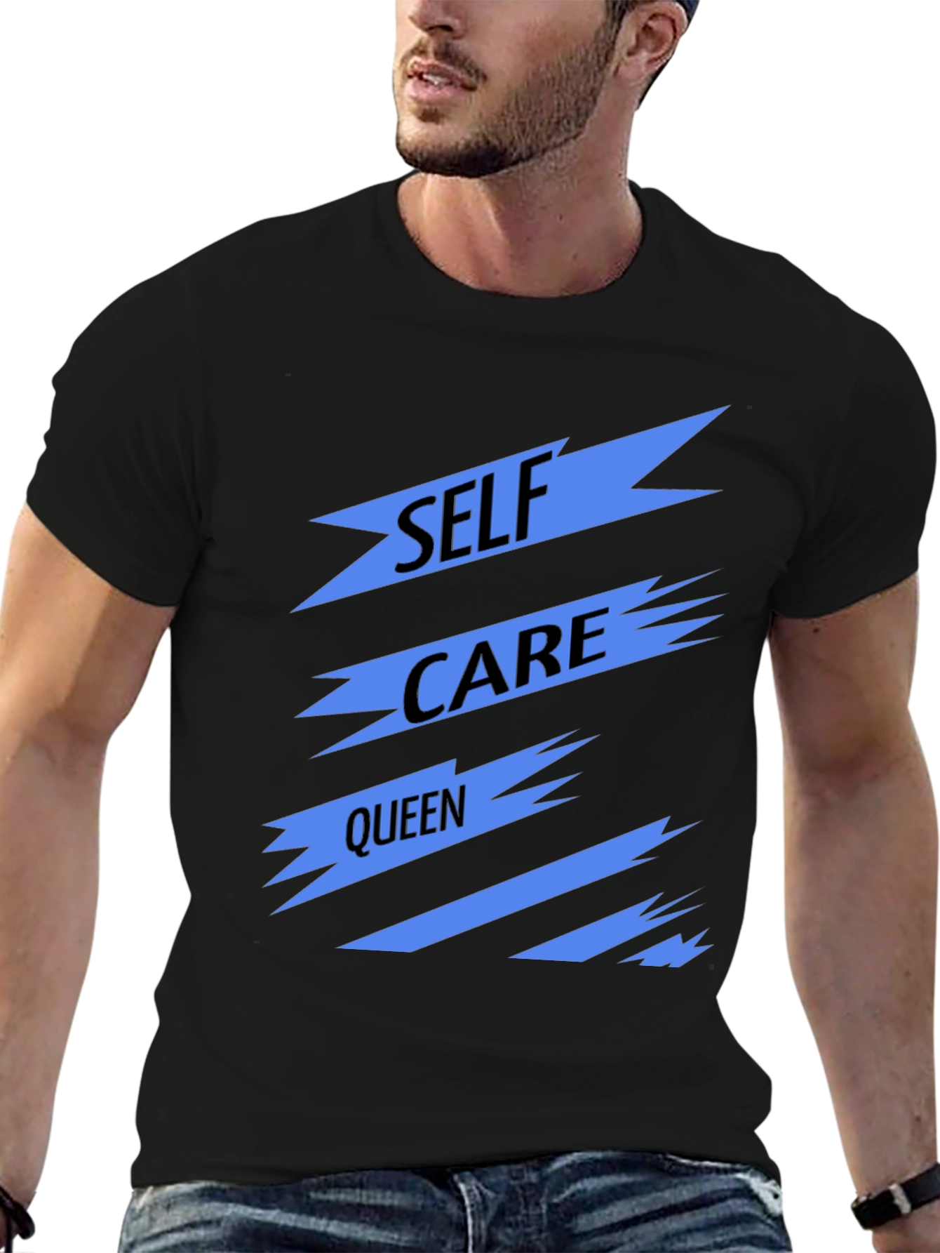 Self Care Queen Black Graphic Tee