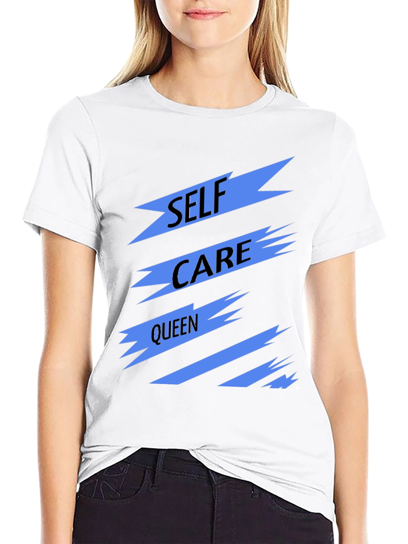 Self Care Queen Black Graphic Tee