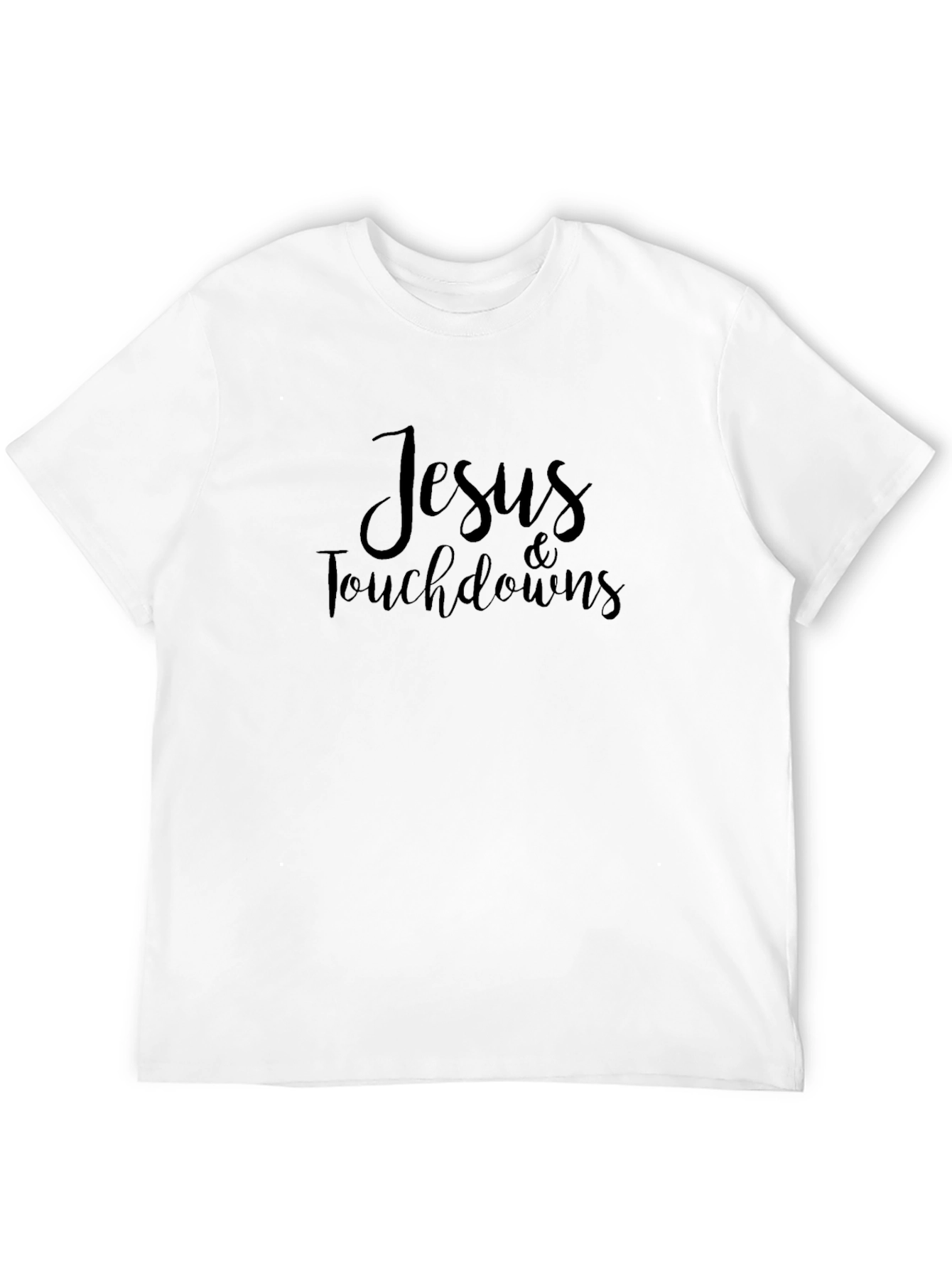 Jesus & Touchdowns Black Graphic Tee