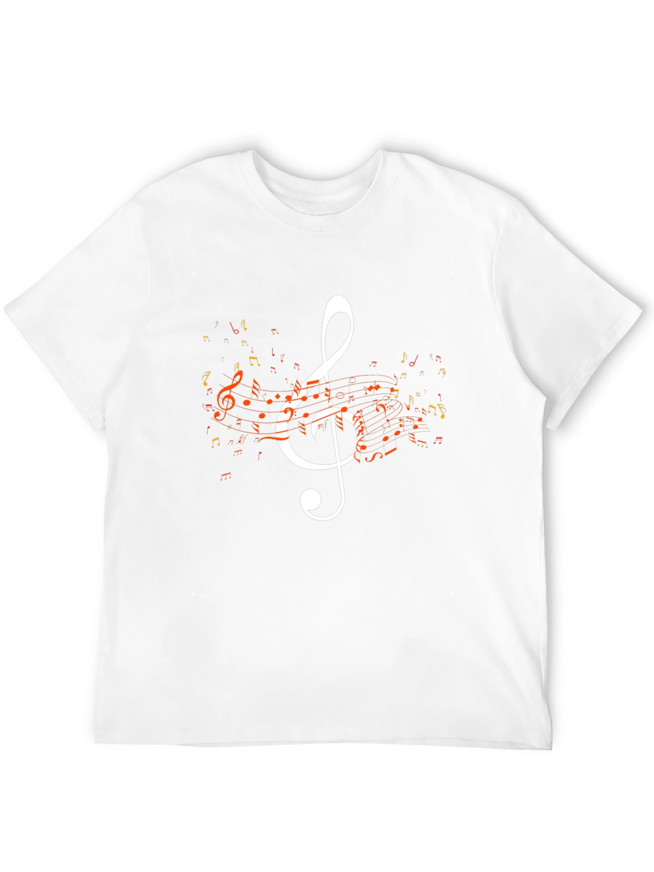 Musical Note Graphic Tee - Black