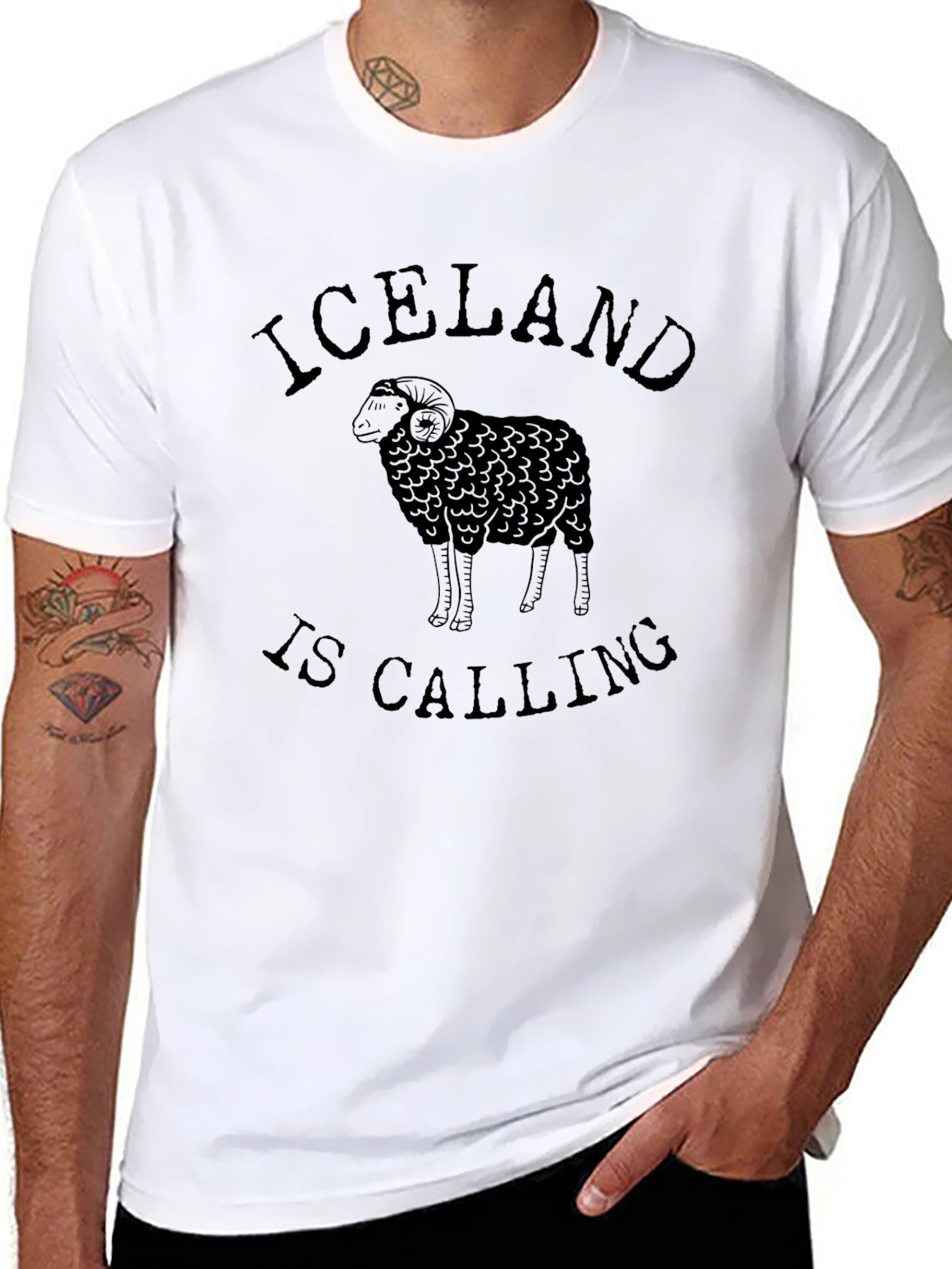 Iceland is Calling Sheep T-Shirt