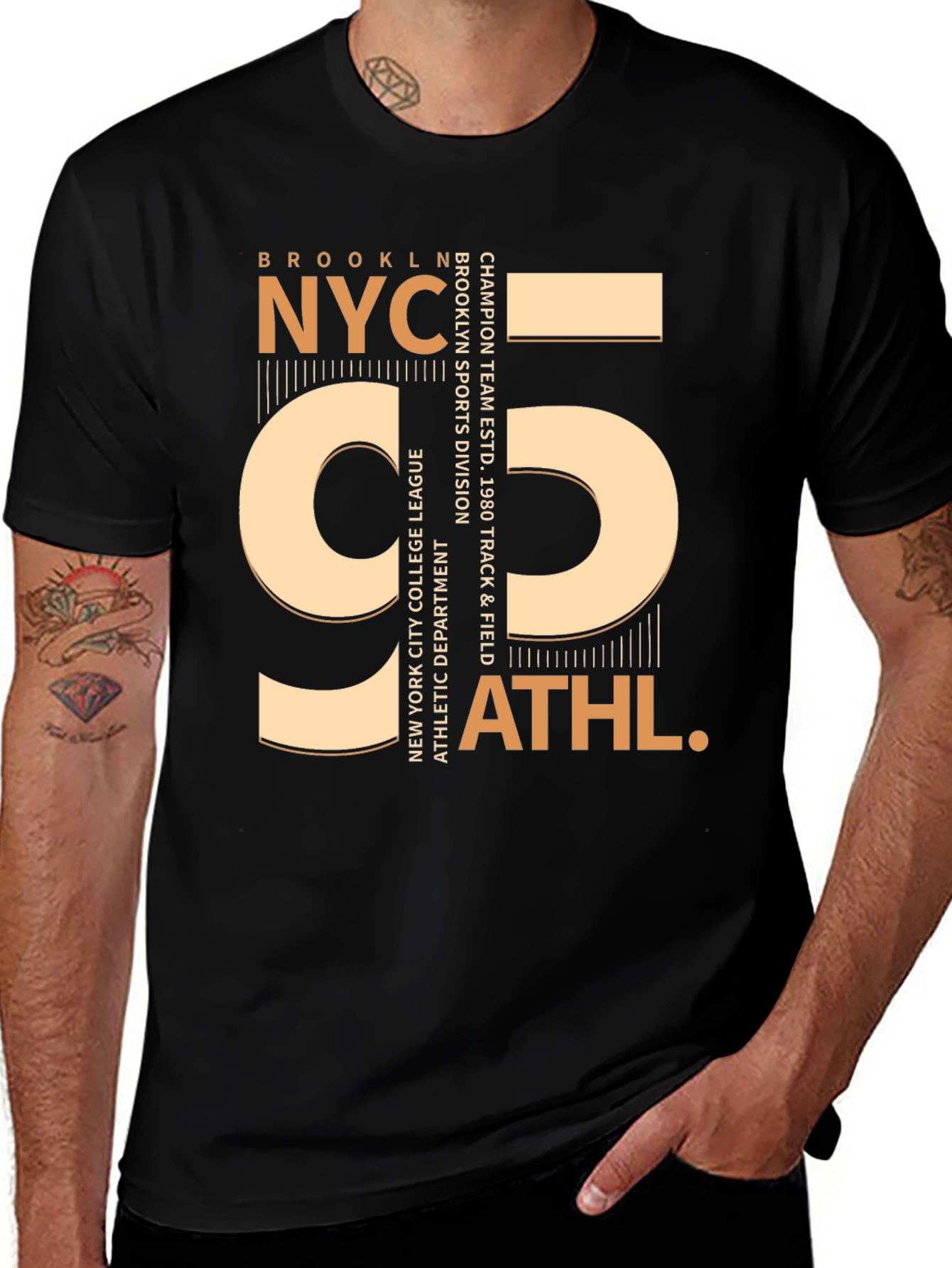 Brooklyn NYC 95 Athletic T-Shirt