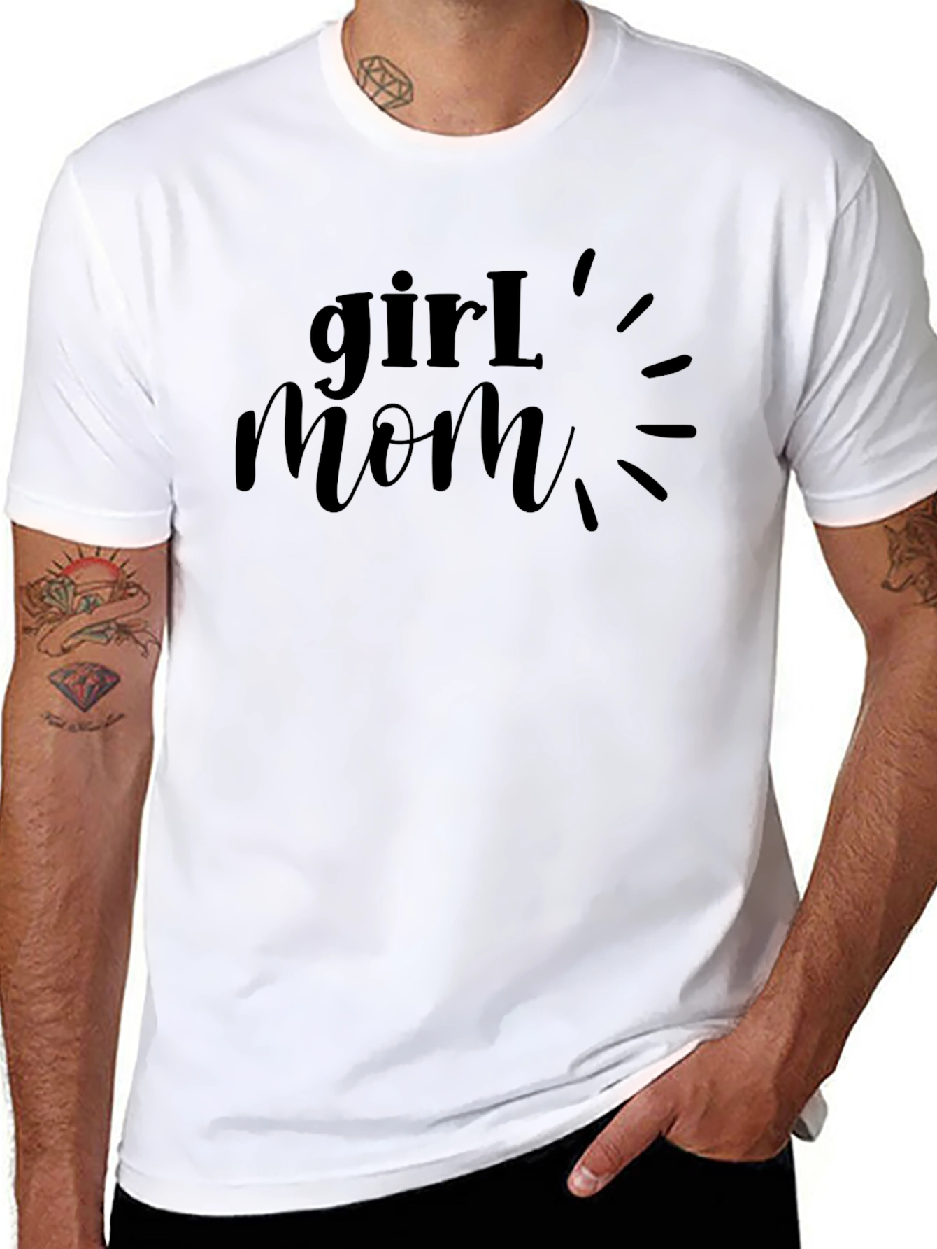 Girl Mom Graphic Tee - Black T-Shirt