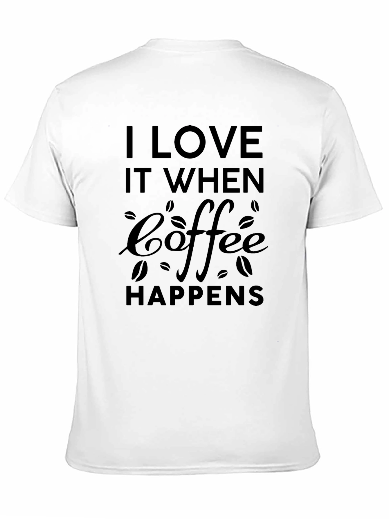 Coffee Happens Black Graphic Tee