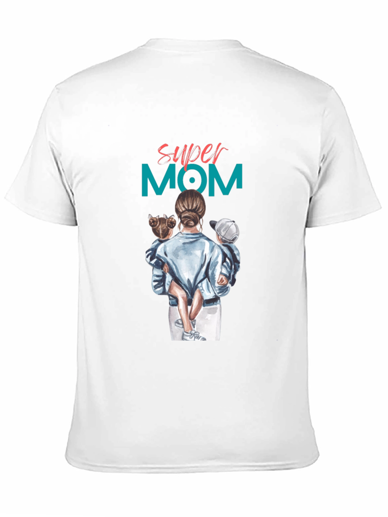 Super Mom Graphic Tee - Black Casual T-Shirt