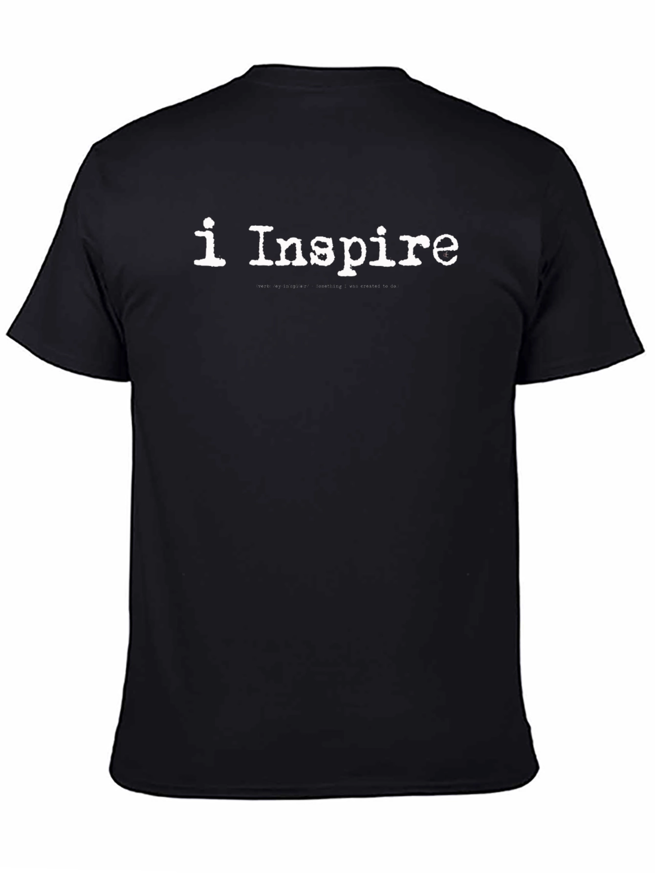 I Inspire Graphic T-Shirt - Black Cotton Tee