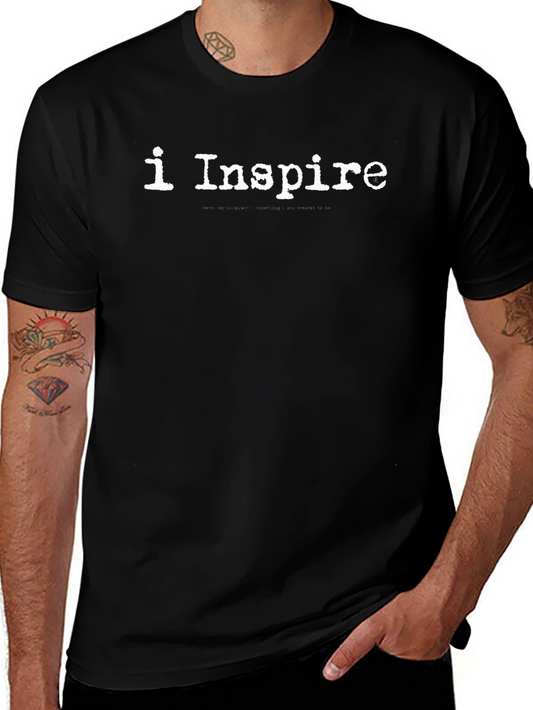 I Inspire Graphic T-Shirt - Black Cotton Tee