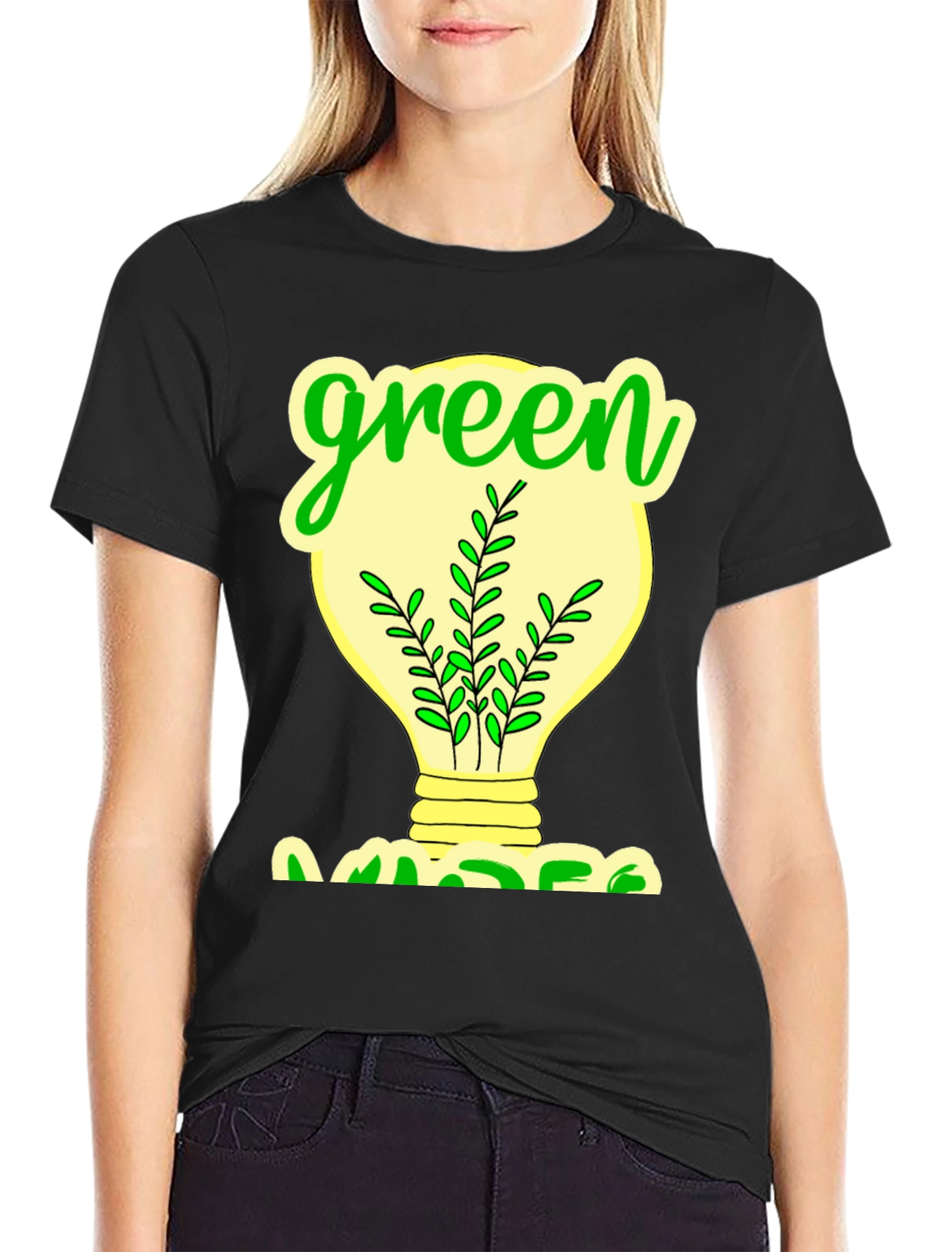 Eco-Friendly Green Graphic T-Shirt