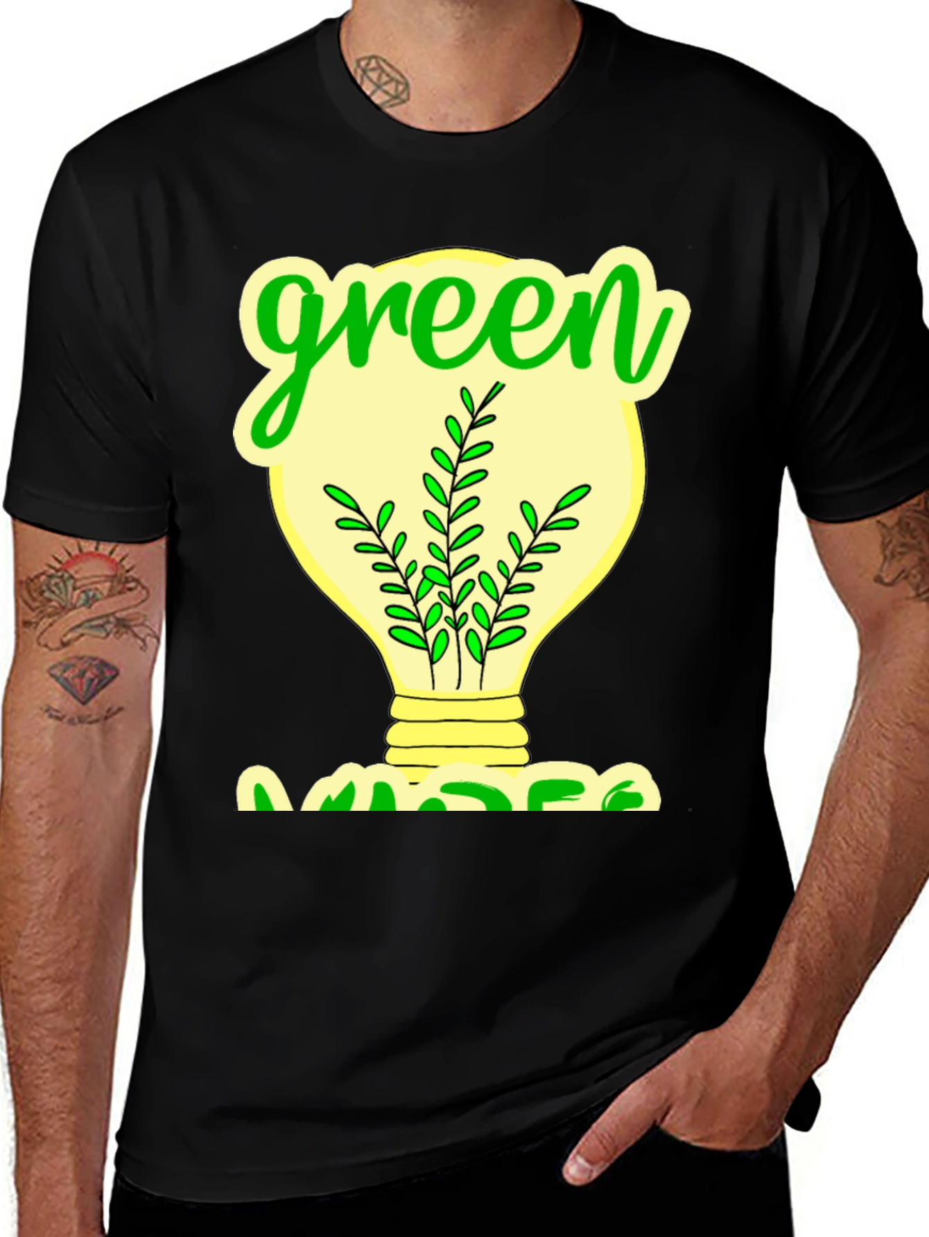 Eco-Friendly Green Graphic T-Shirt