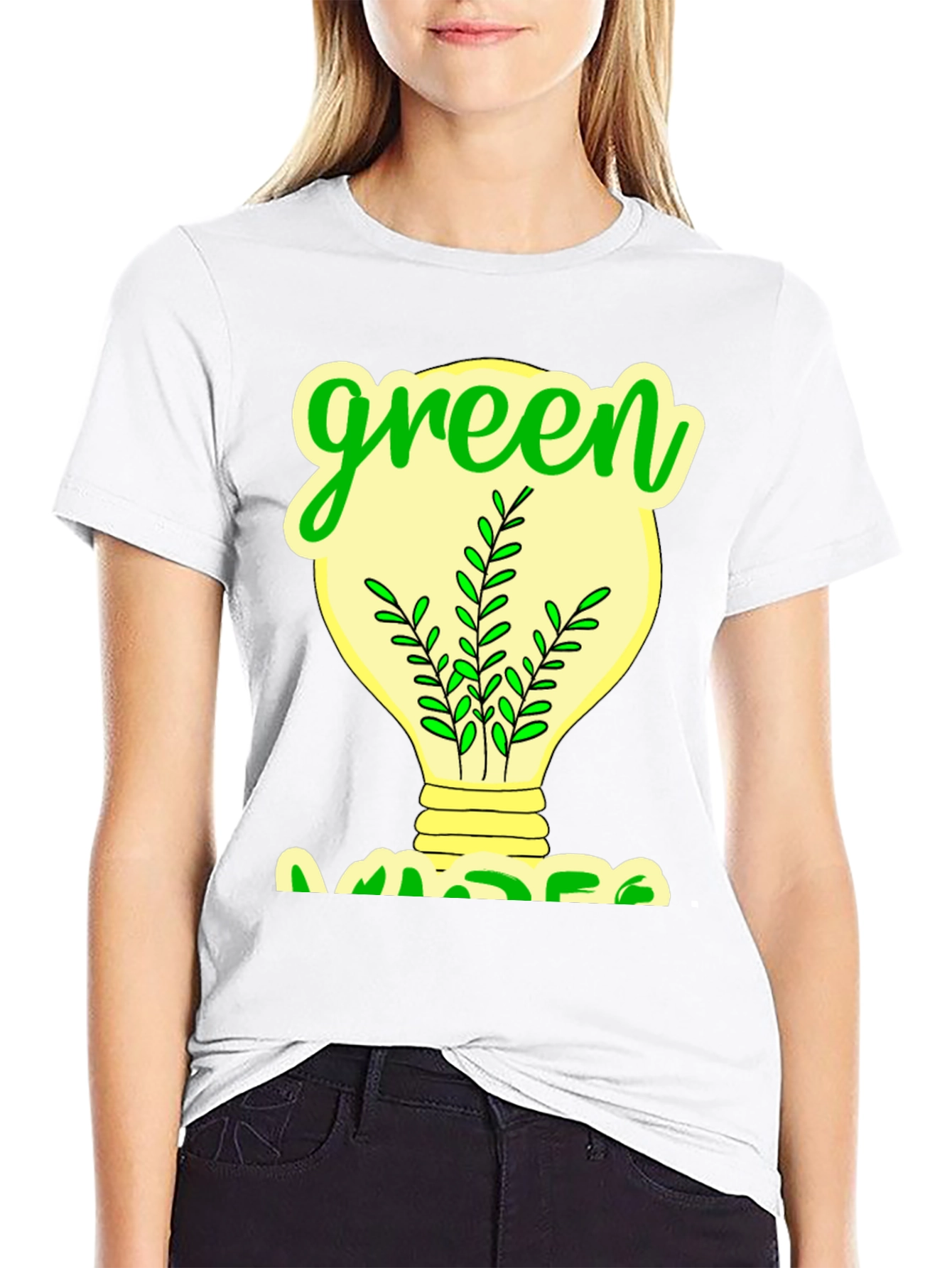 Eco-Friendly Green Graphic T-Shirt