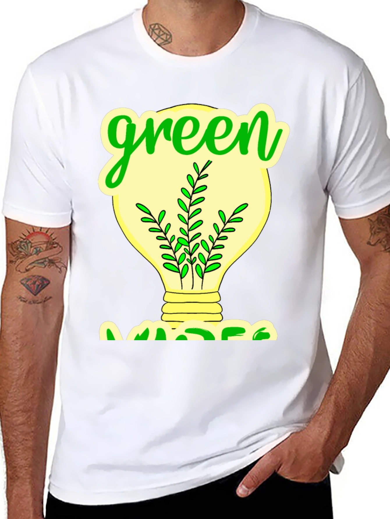 Eco-Friendly Green Graphic T-Shirt