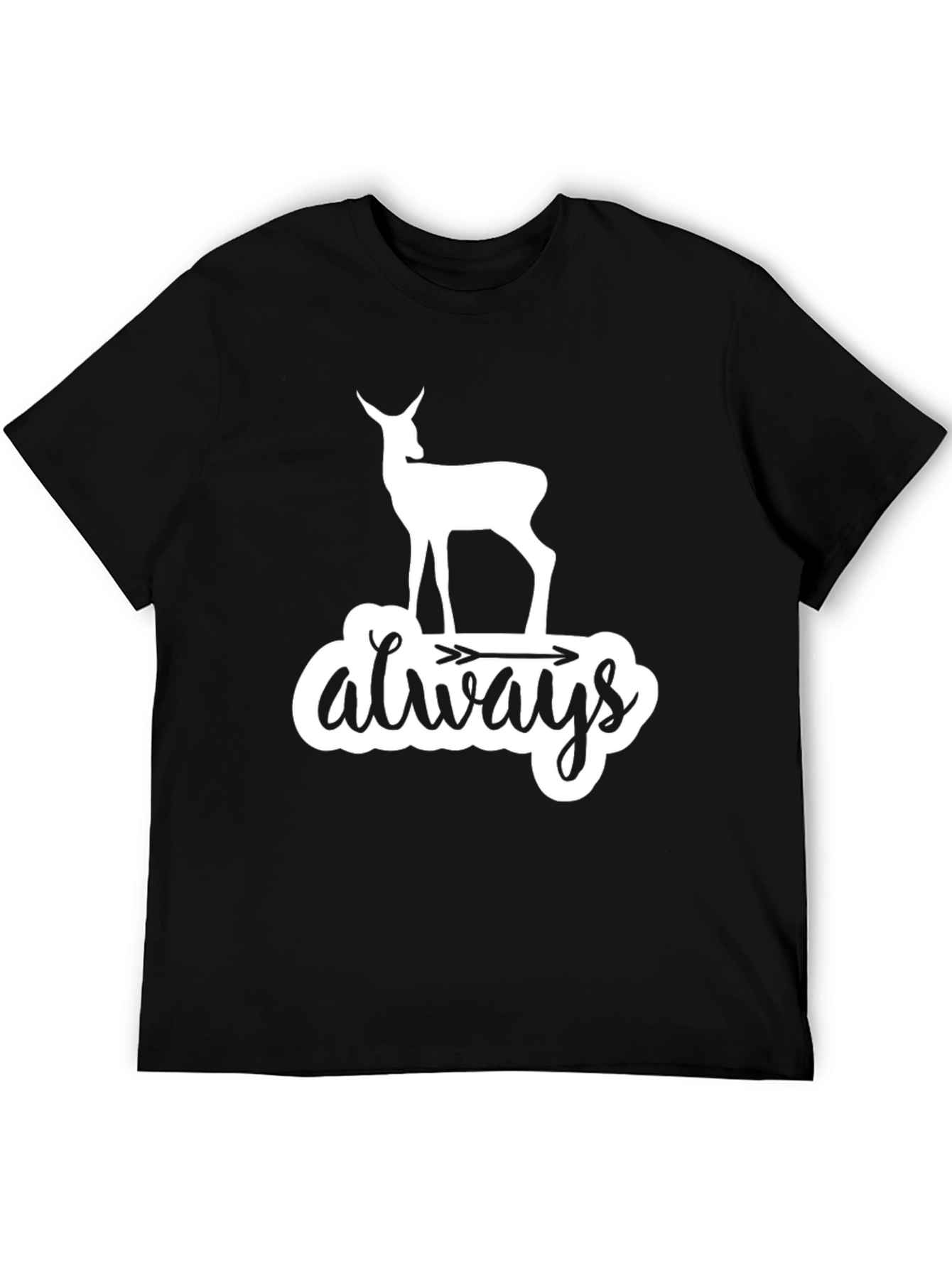 Deer Always Arrow T-Shirt - Black