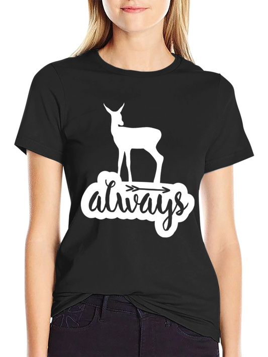 Deer Always Arrow T-Shirt - Black