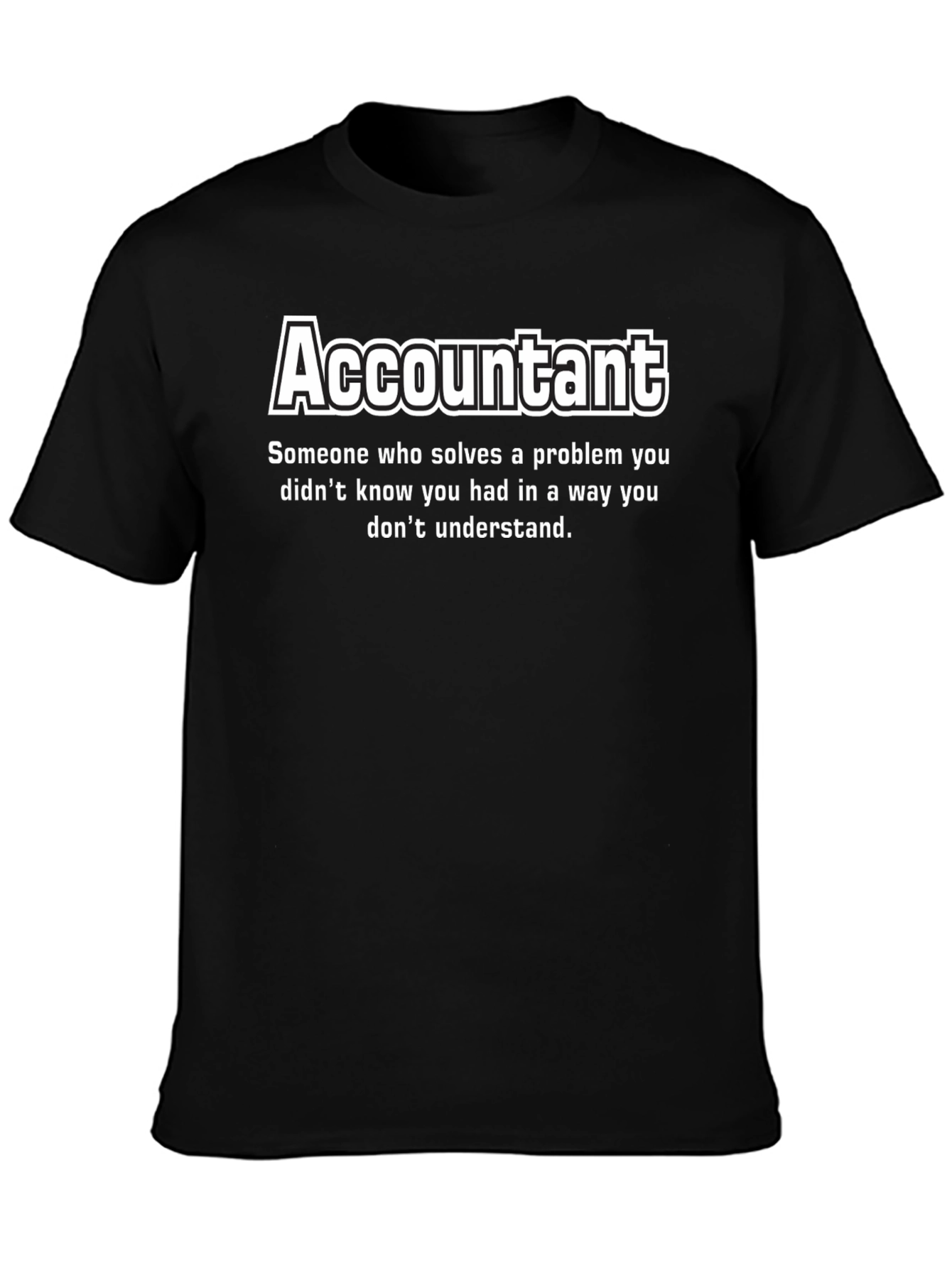 Accountant Definition Black T-Shirt