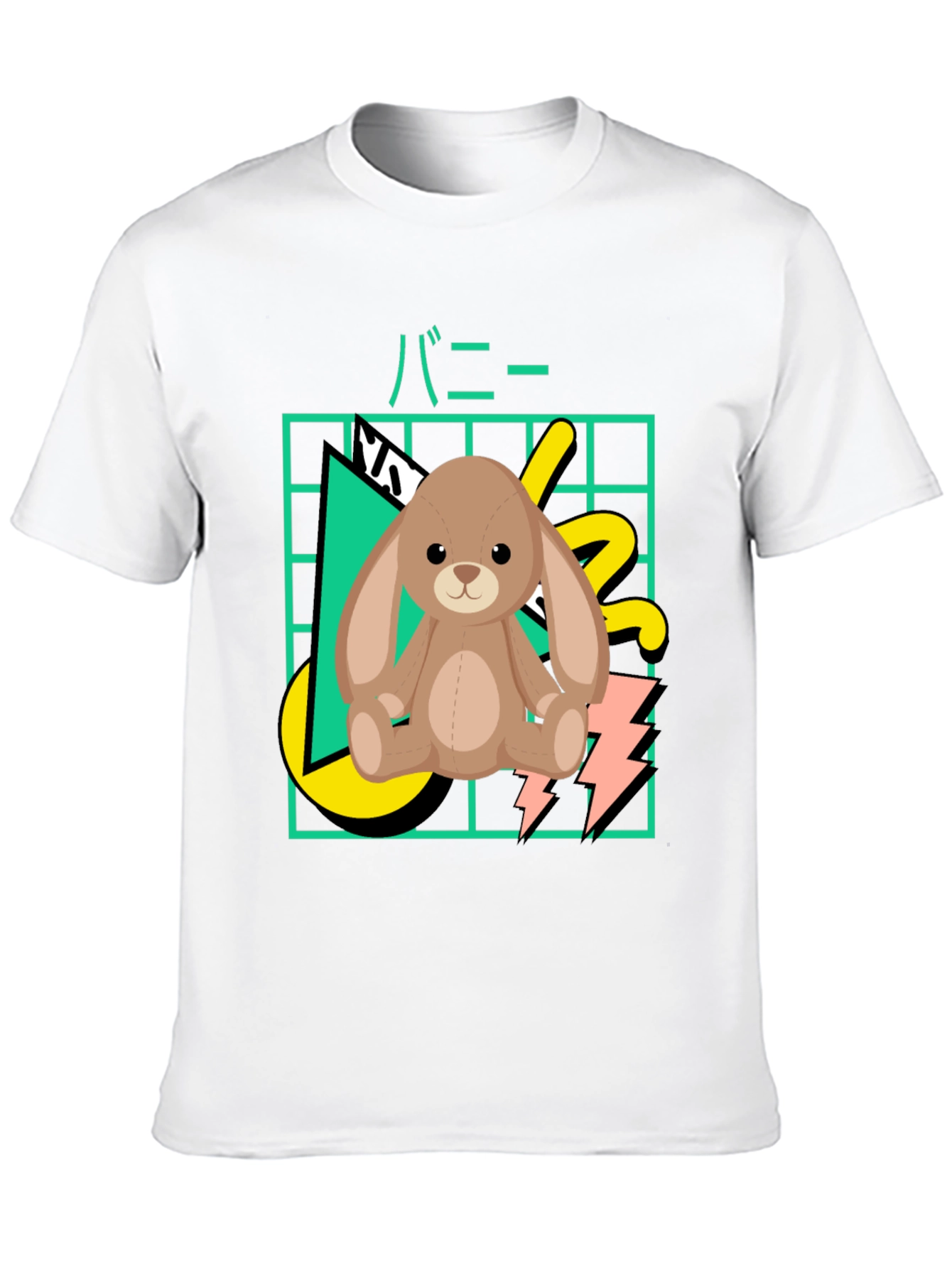Retro Bunny T-Shirt - 80s Style Graphic Tee