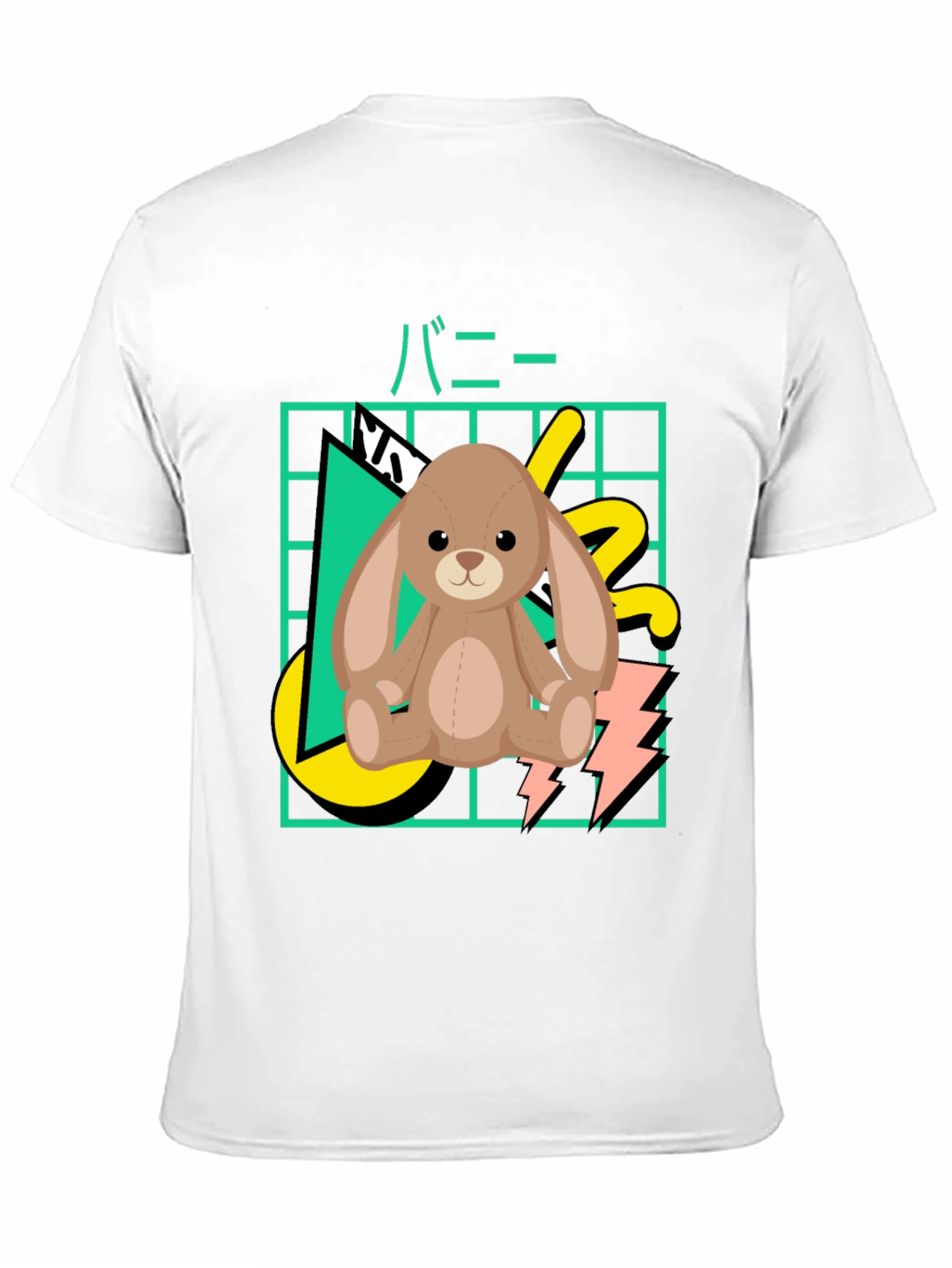 Retro Bunny T-Shirt - 80s Style Graphic Tee