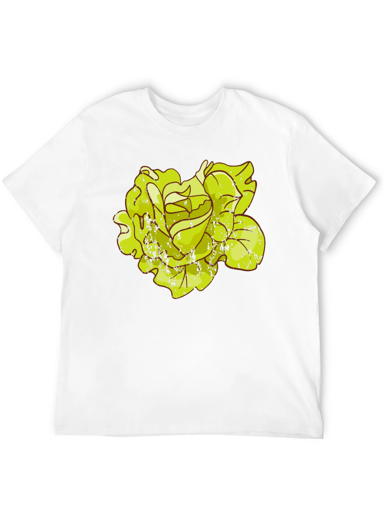Rose Graphic T-Shirt - Distressed Style