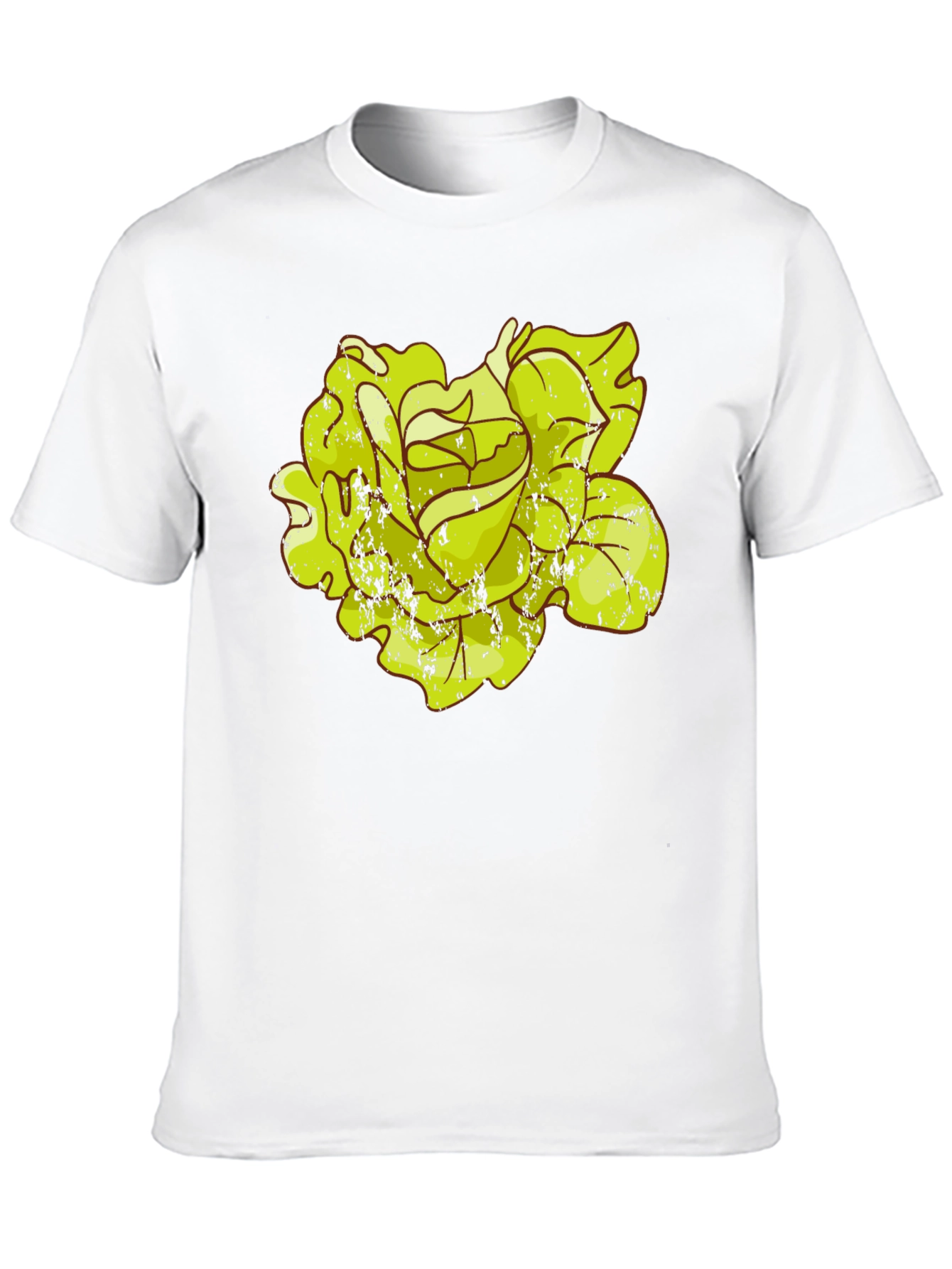 Rose Graphic T-Shirt - Distressed Style