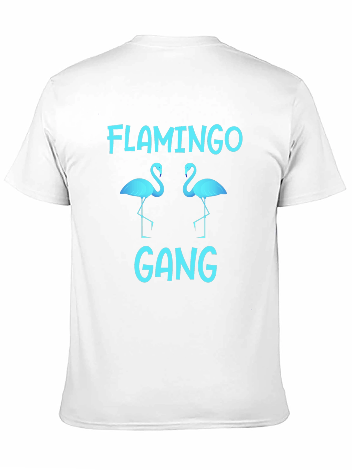 Flamingo Gang Graphic Tee - Black Cotton T-Shirt