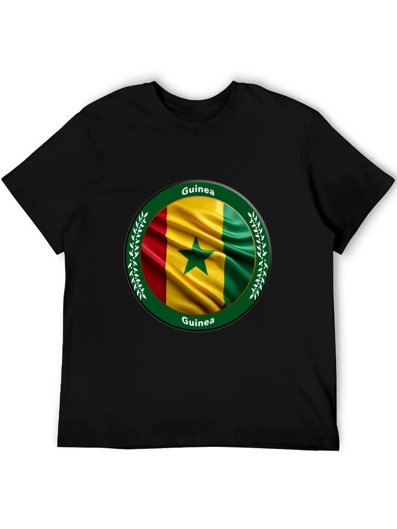 Guinea Flag T-Shirt - Round Design