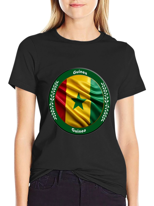 Guinea Flag T-Shirt - Round Design