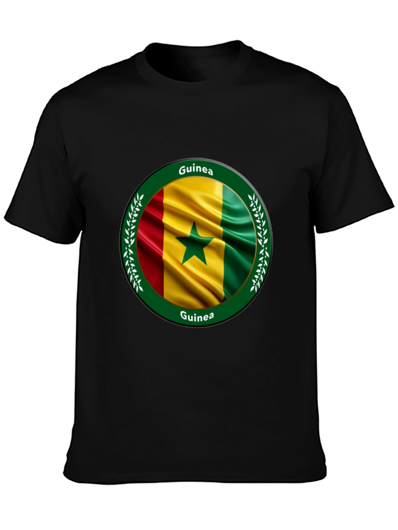 Guinea Flag T-Shirt - Round Design