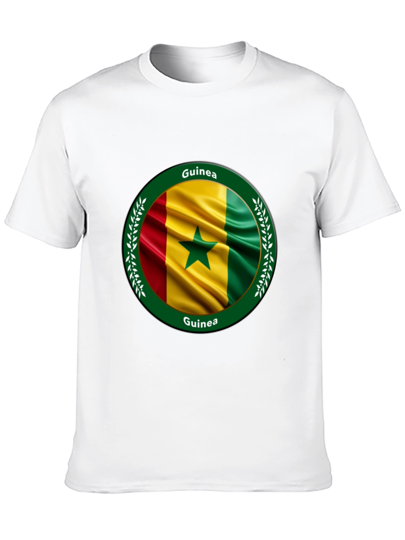 Guinea Flag T-Shirt - Round Design