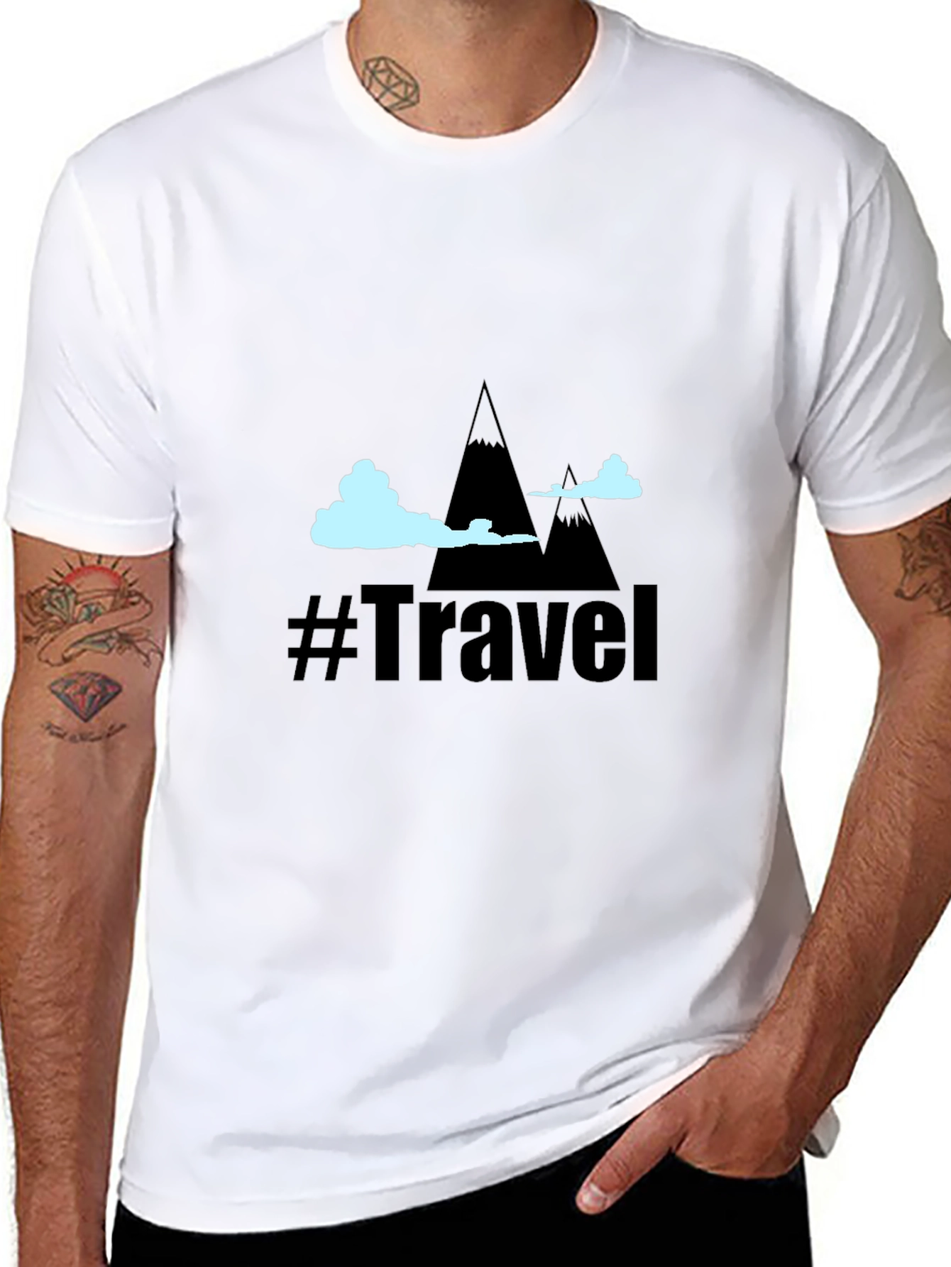 Travel Adventure Black T-Shirt