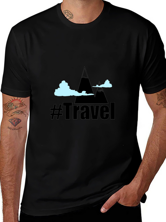 Travel Adventure Black T-Shirt