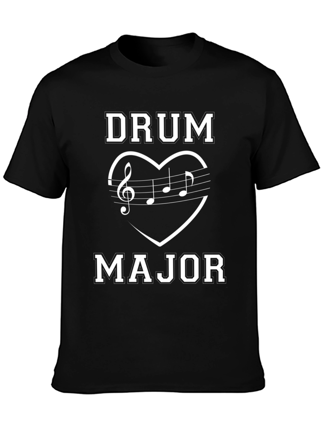 Drum Major Music Heart T-Shirt