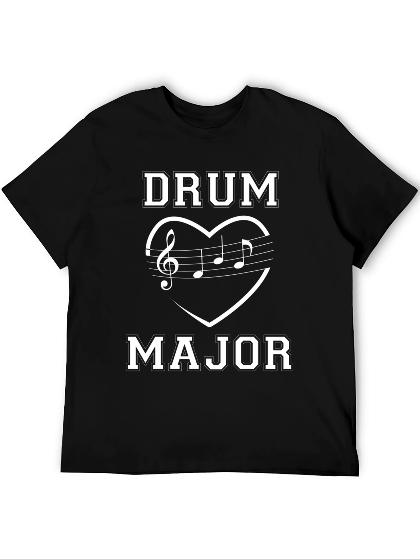 Drum Major Music Heart T-Shirt