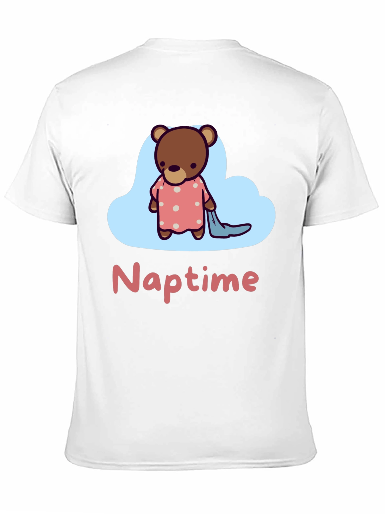 Cute Naptime Bear Graphic Tee - Relax in Style