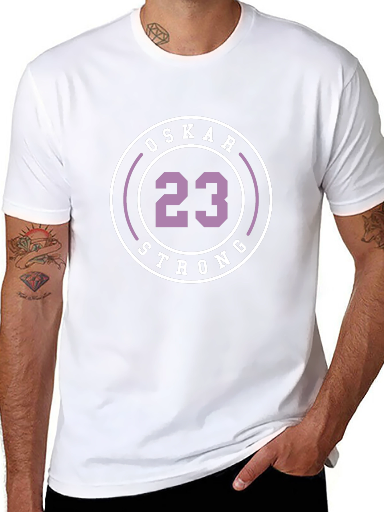 Oskar Strong 23 Black T-Shirt
