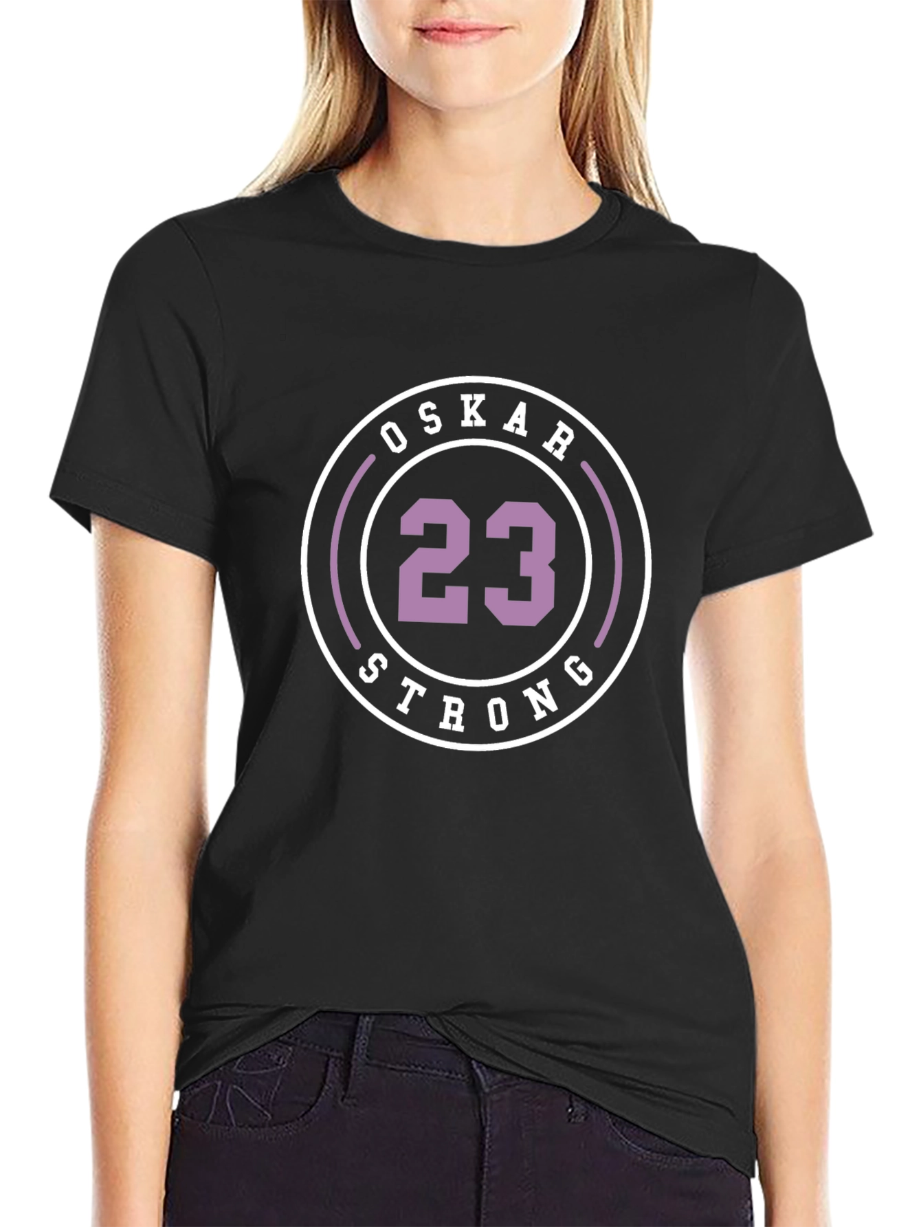 Oskar Strong 23 Black T-Shirt