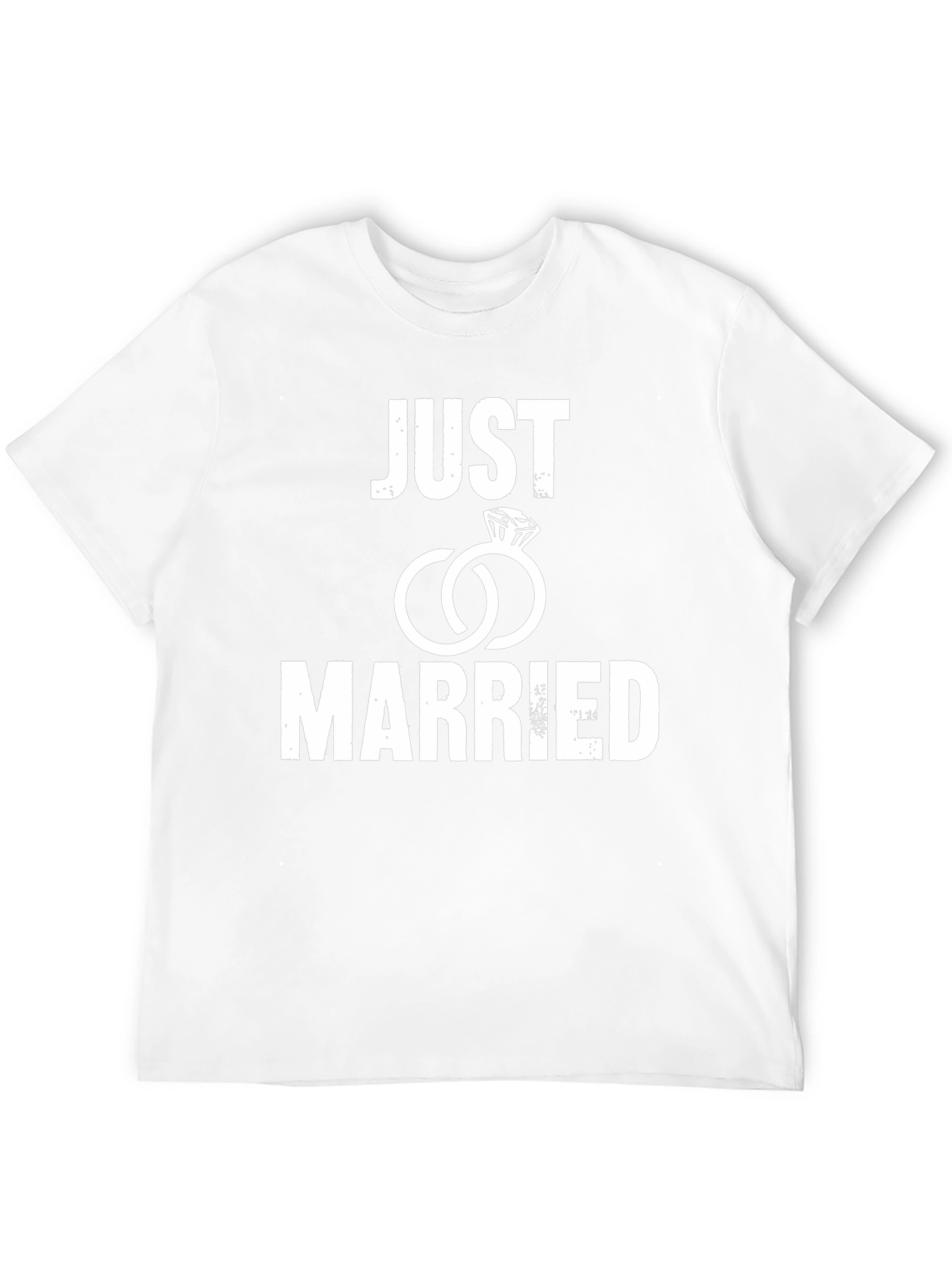 Just Married T-Shirt: Newlywed Couple Gift