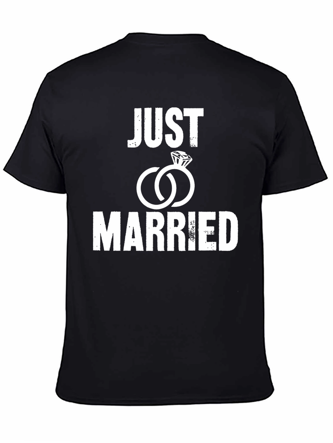 Just Married T-Shirt: Newlywed Couple Gift