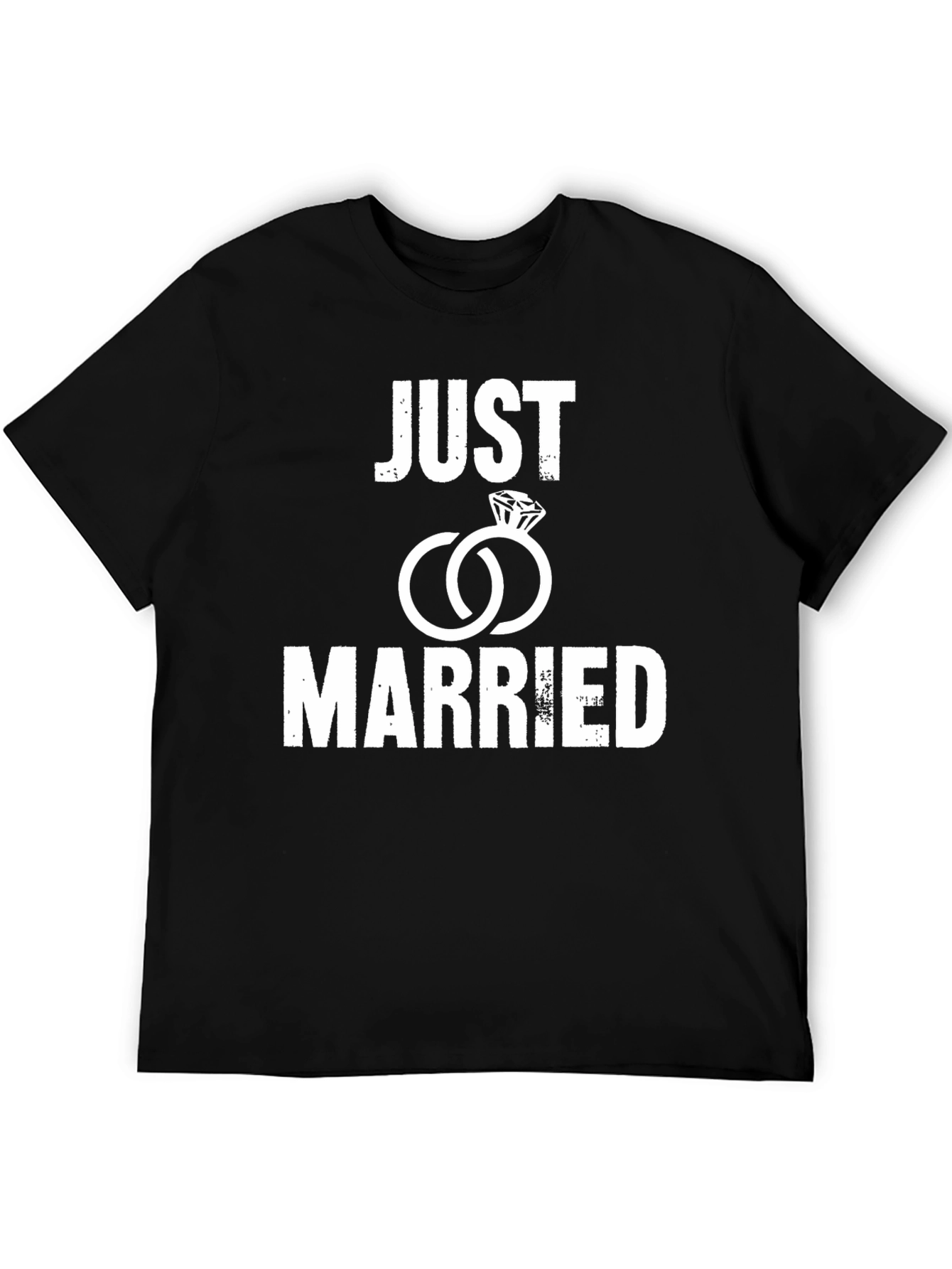 Just Married T-Shirt: Newlywed Couple Gift