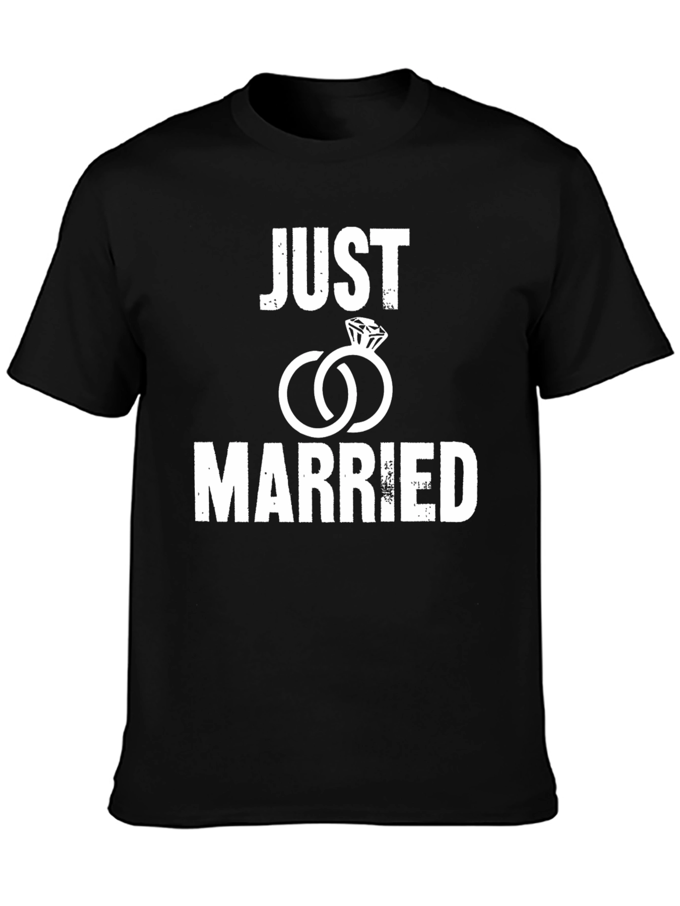 Just Married T-Shirt: Newlywed Couple Gift