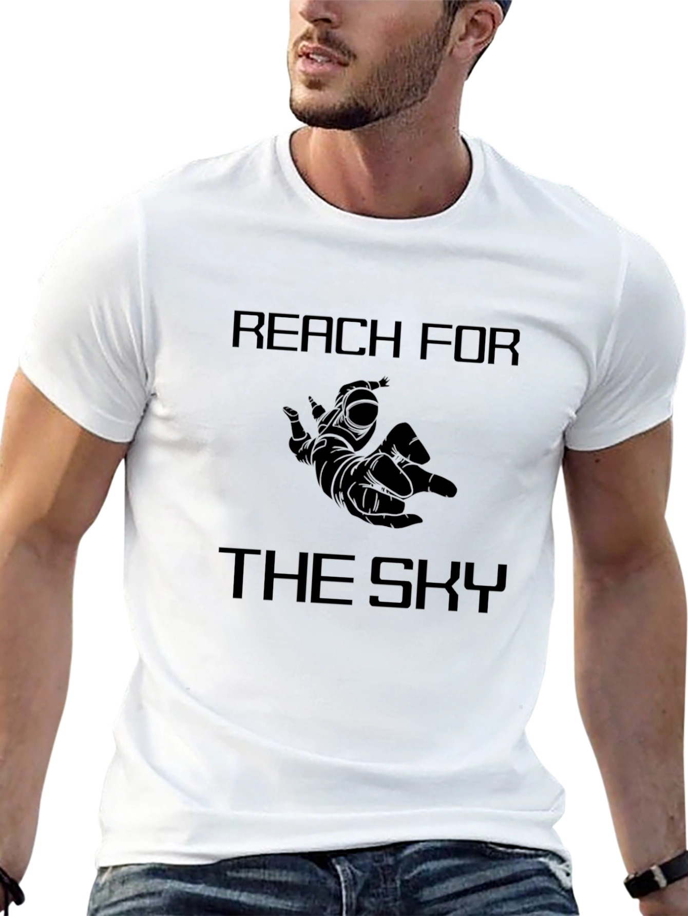 Reach for the Sky Black T-Shirt
