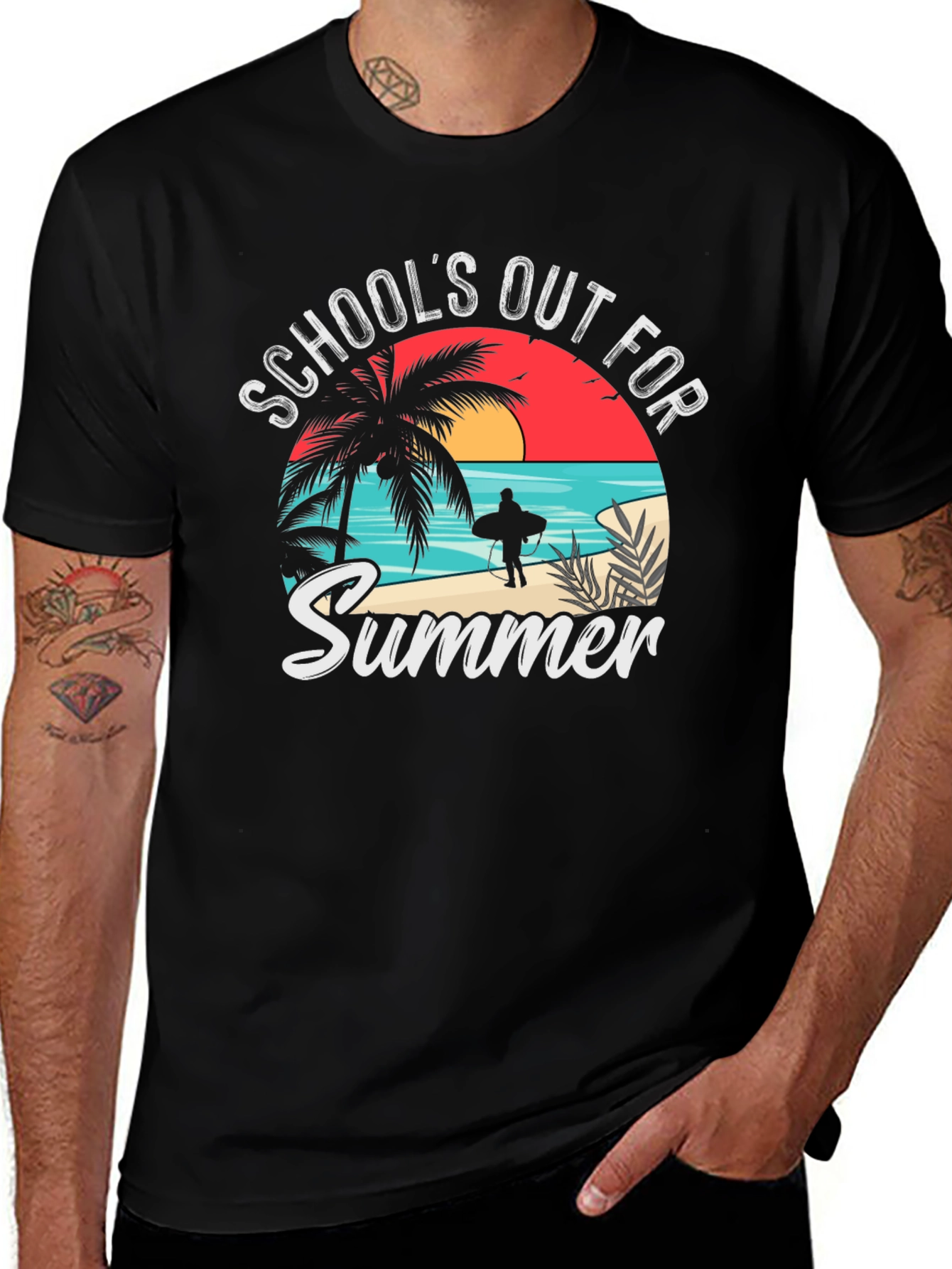 Schools Out for Summer T-Shirt - Beach Vibes