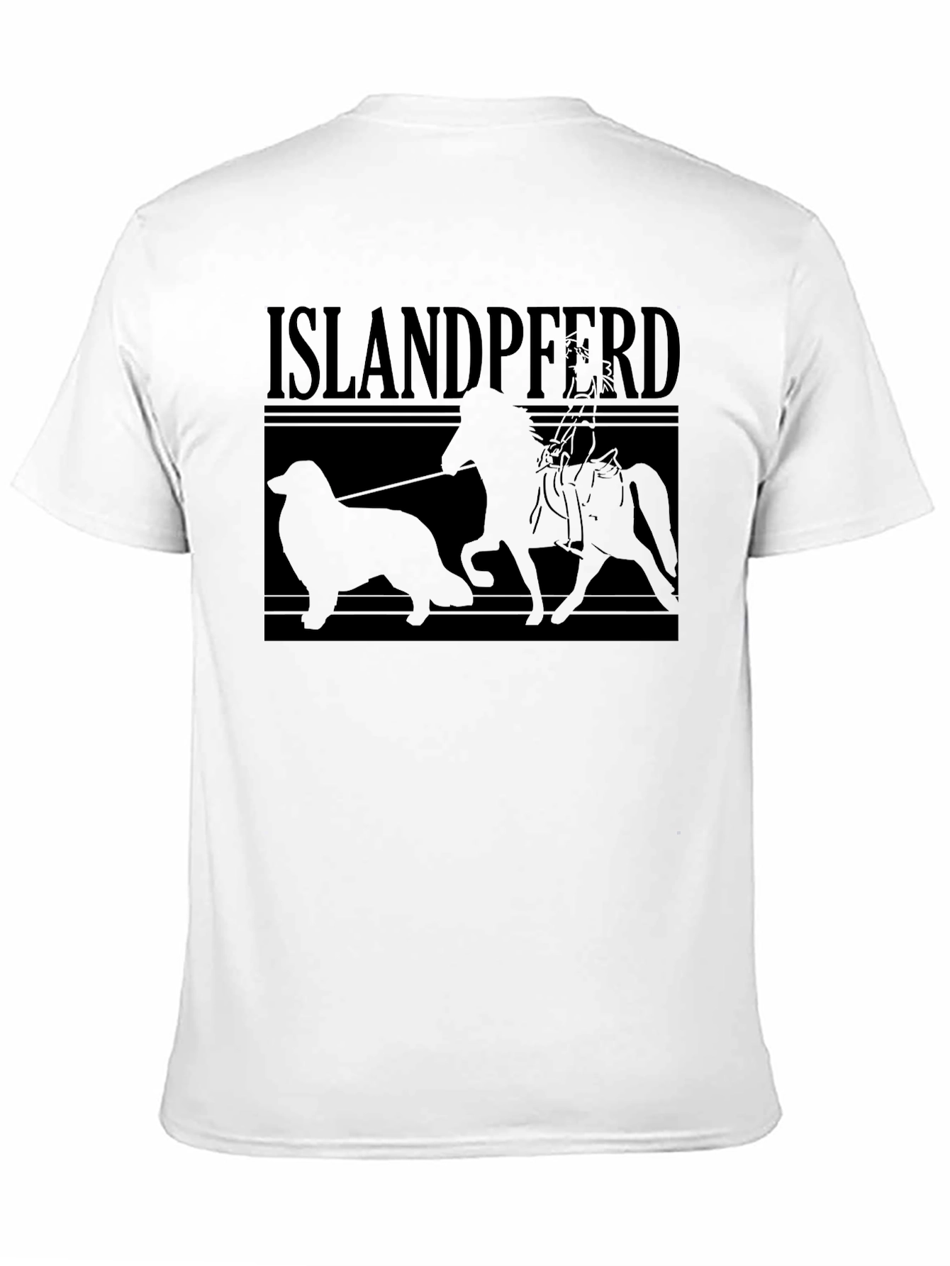 Islandpferd Graphic Tee - Unisex Black T-Shirt