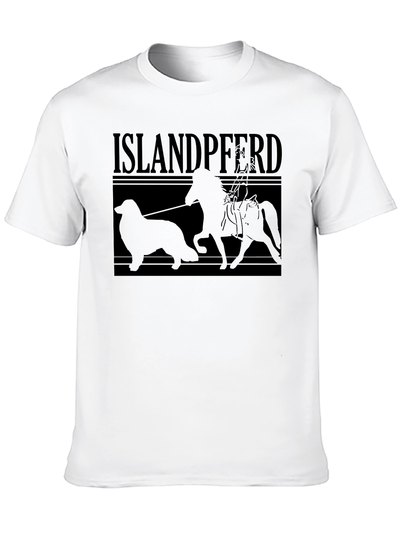 Islandpferd Graphic Tee - Unisex Black T-Shirt