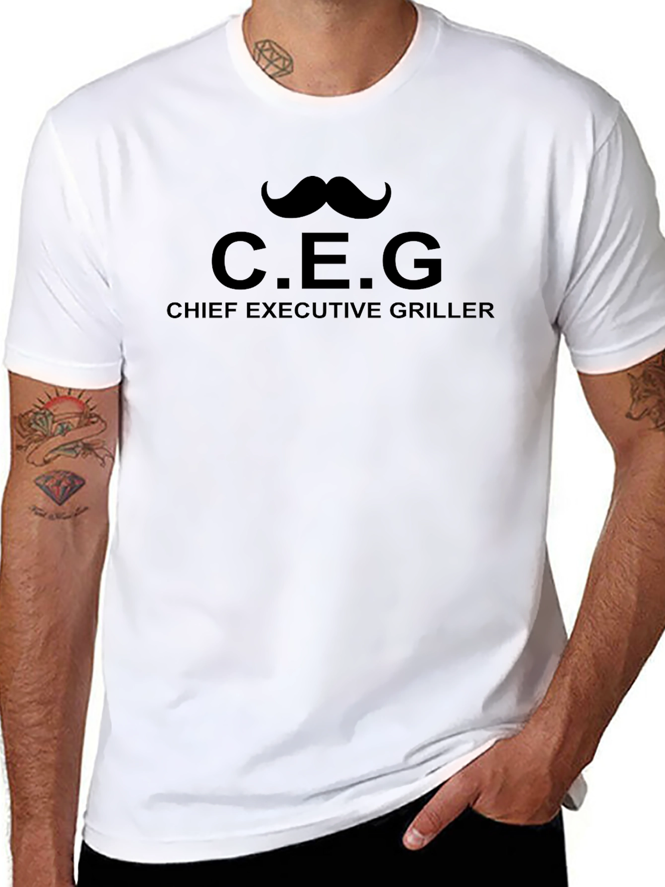 Chief Executive Griller Black T-Shirt