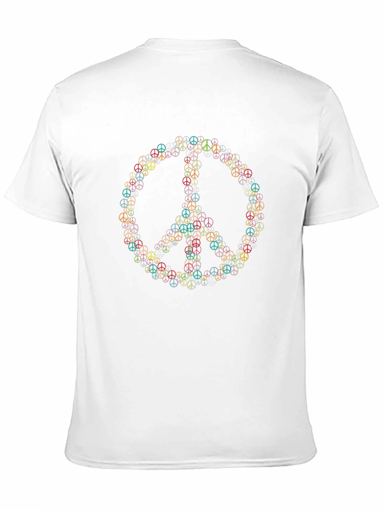 Peace Sign T-Shirt - Retro Style Black Tee