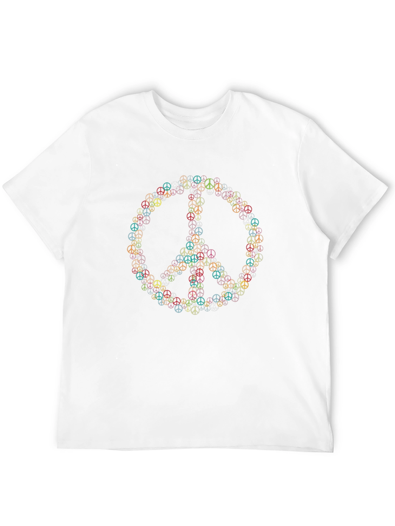Peace Sign T-Shirt - Retro Style Black Tee