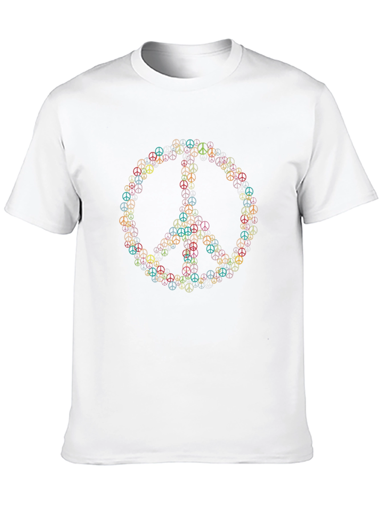 Peace Sign T-Shirt - Retro Style Black Tee