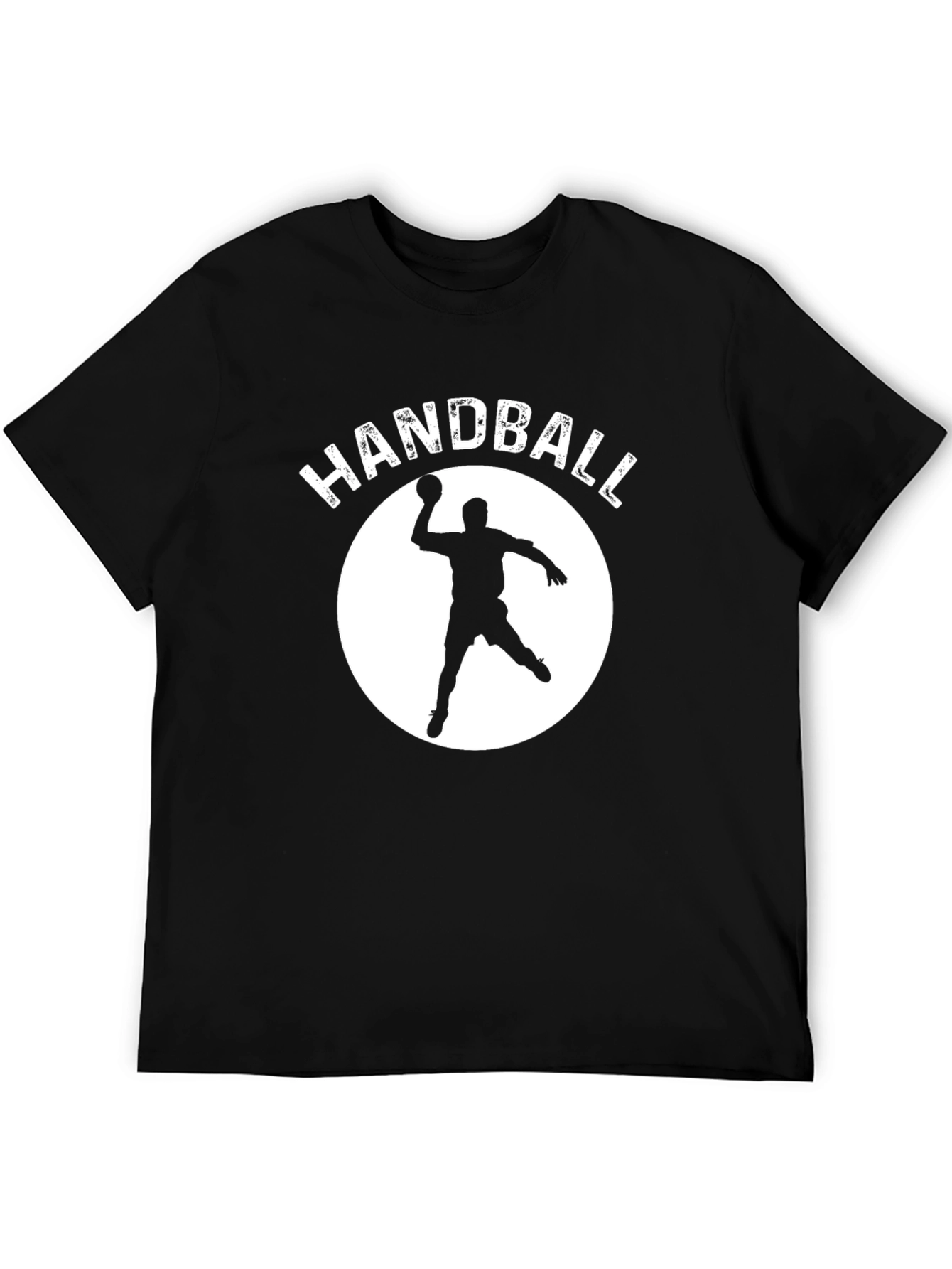 Handball Player Graphic Tee - Black T-Shirt